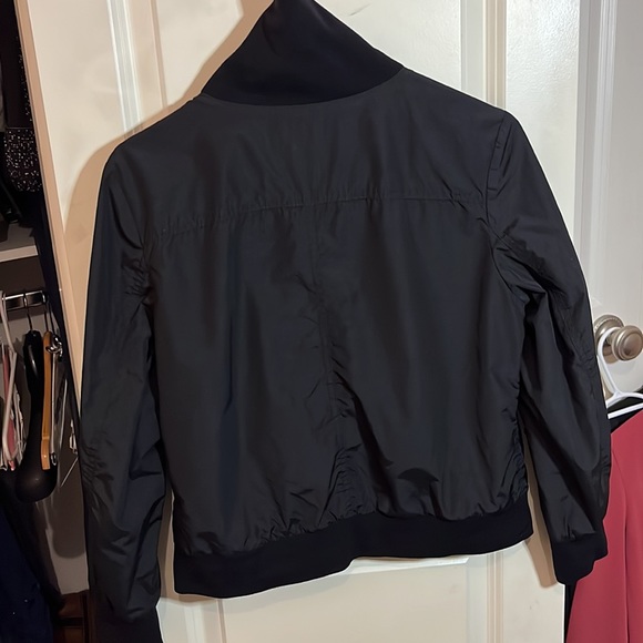 Theory Black Lightweight Bomber Jacket - Picture 3 of 12